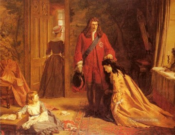 social Oil Painting - An Incident In The Life Of Mary Wortley Montague Victorian social scene William Powell Frith